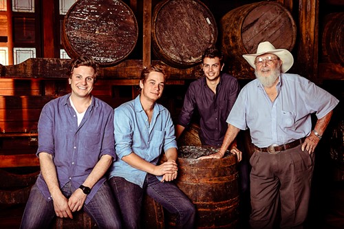 Cachaca distillers, the Meneghel family